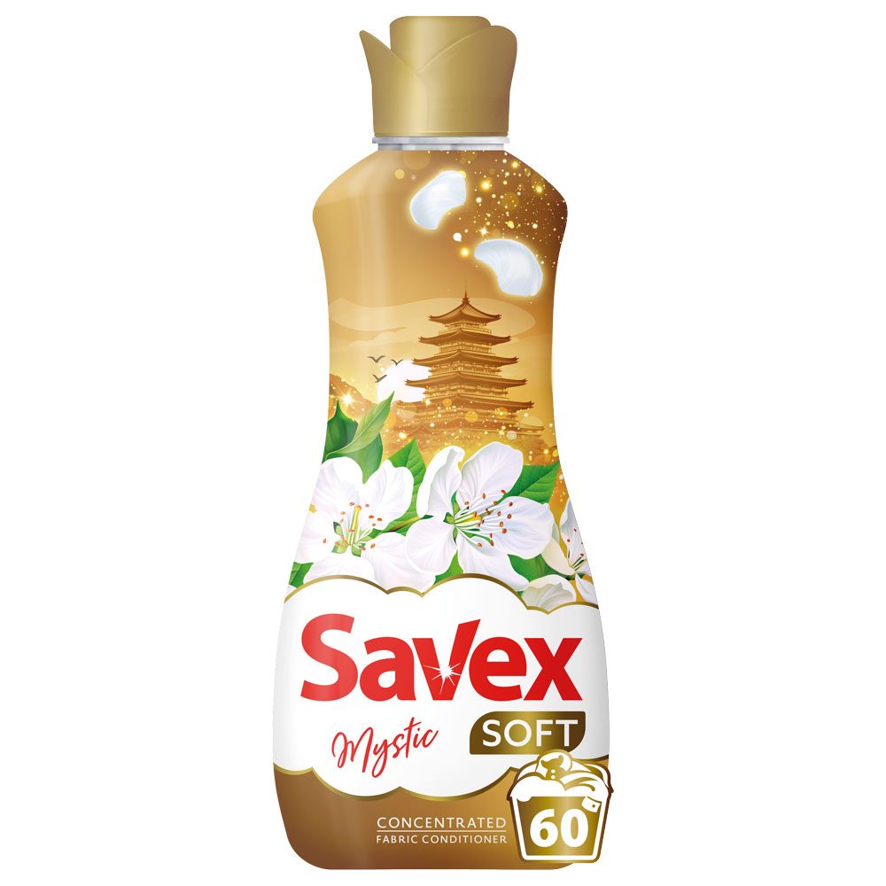 Balsam pentru Rufe, Savex Soft, 1.5 L Concentrat Mystic 60 spalari