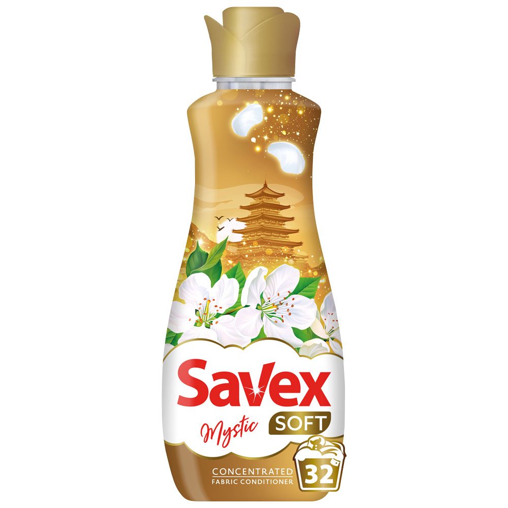 Balsam pentru Rufe, Savex Soft, 800 ml Concentrat Mystic 32 spalari