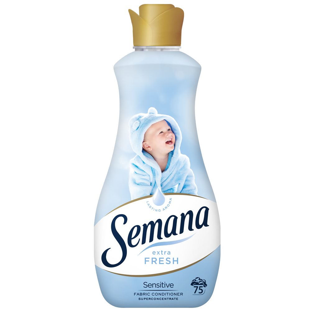 Balsam pentru Rufe, Semana Extra Fresh, 1.5 L Sensitive 75 spalari