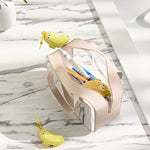 Capac Protector pentru Periuta de Dinti, Flippy, cu Recipient Pasta de Dinti, Portabil, cu Agatatoare, din Plastic 8.7