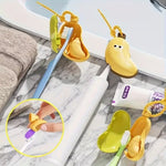 Capac Protector pentru Periuta de Dinti, Flippy, cu Recipient Pasta de Dinti, Portabil, cu Agatatoare, din Plastic 8.7