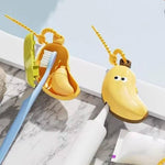 Capac Protector pentru Periuta de Dinti, Flippy, cu Recipient Pasta de Dinti, Portabil, cu Agatatoare, din Plastic 8.7