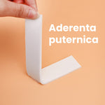 Banda Dubla Adeziva, Flippy, Banda Adeziva cu Burete, pentru Cadouri si Ambalaje, 2 m, Latime 0.8 cm, Alb