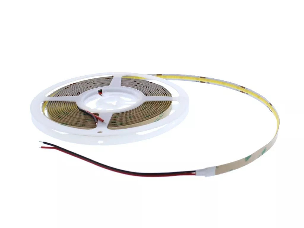 Banda LED COB lumina naturala 4000K 24V 302LED/m 10W/m IP20 5m Well