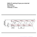 Banda nichelata 0.15x18.5x23 mm 1m pentru 18650