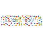 Banner Aniversar, Flippy, Colectie LA MULTI ANI, 98 x 24 cm, Multicolor