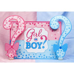 Banner pentru Petrecere, Flippy, Model Girl or Boy, Tematica Gender Reveal, 150 x 100 cm, Albastru Roz