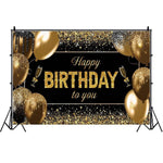 Banner Tip Fundal pentru Poze, Flippy, din Panza, 185 x 110 cm, Sfoara 6 m, Prindere in 4 Colturi, Happy Birthday to