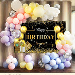 Banner Tip Fundal pentru Poze, Flippy, din Panza, Model Happy Birthday to You, 185 x 110 cm, Sfoara 6 m, Prindere in 4