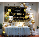 Banner Tip Fundal pentru Poze, Flippy, din Panza, Model Happy Birthday to You, 185 x 110 cm, Sfoara 6 m, Prindere in 4