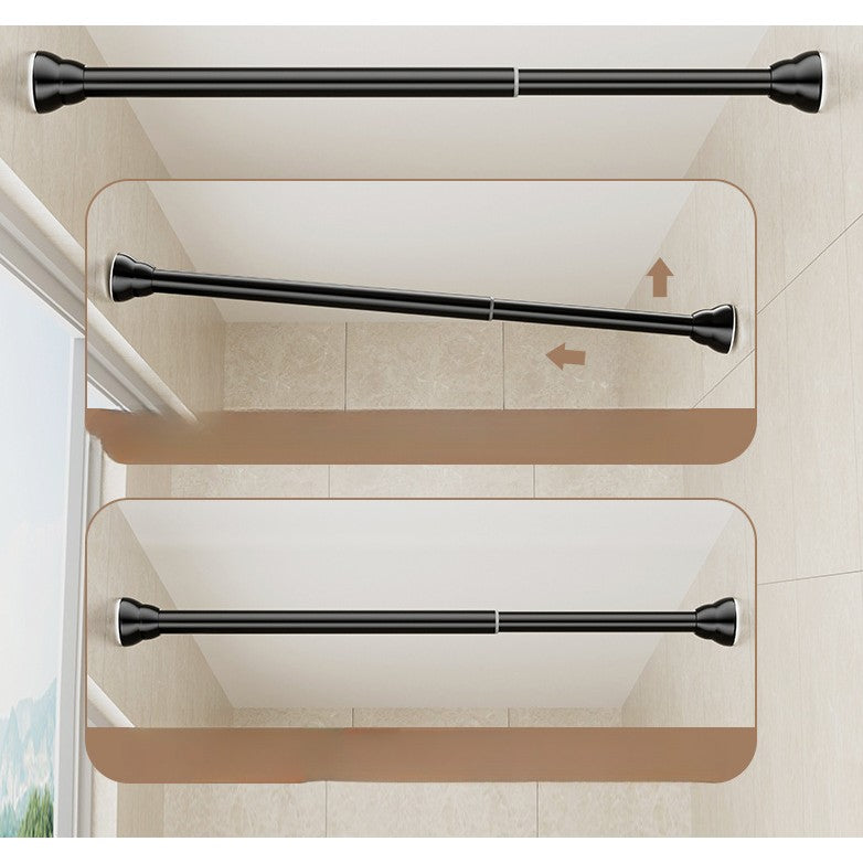 Bara Telescopica Multifunctionala, Flippy, din Otel Inoxidabil, Utilizare Universala, Retractabila 107 - 195 cm, Fara