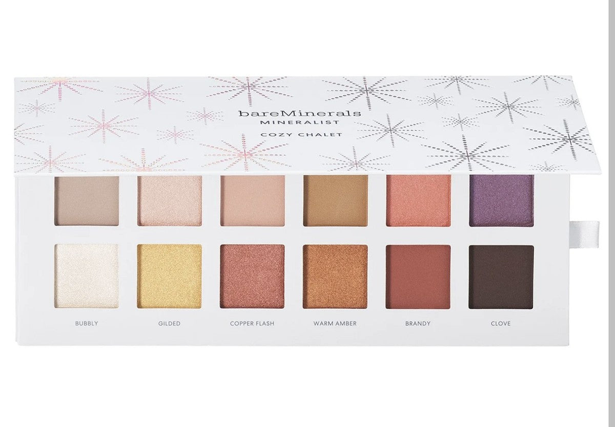 BareMinerals, Mineralist, Paletă de farduri de ochi, Cabana confortabilă, 12 nuanțe, 1.3 g