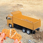 Camion Basculanta Jucarie pentru Copii, Flippy, Jucarie Camion Basculanta cu Telecomanda, Jucarie de Constructie,