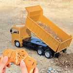Camion Basculanta Jucarie pentru Copii, Flippy, Jucarie Camion Basculanta cu Telecomanda, Jucarie de Constructie,