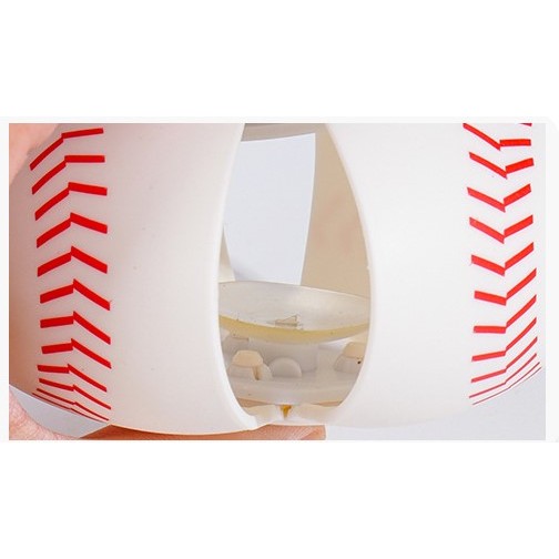 Minge UFO baseball Flippy cu deformare, diametru 8 cm, 3 ani +, lumini LED interactiva, minge magică OZN zburator,