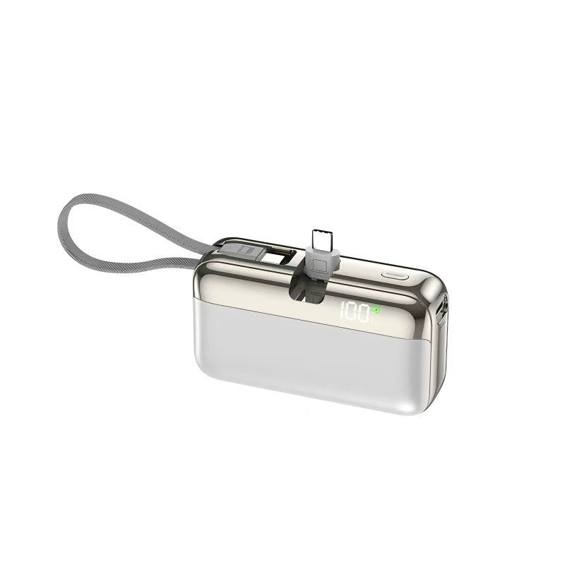 Baterie Externa, Flippy, Power Bank, Capsule, 10000 mAh, Design Compact, Incarcare Rapida, Compatibilitate Universala,