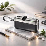 Baterie Externa, Flippy, Power Bank, Capsule, 10000 mAh, Design Compact, Incarcare Rapida, Compatibilitate Universala,