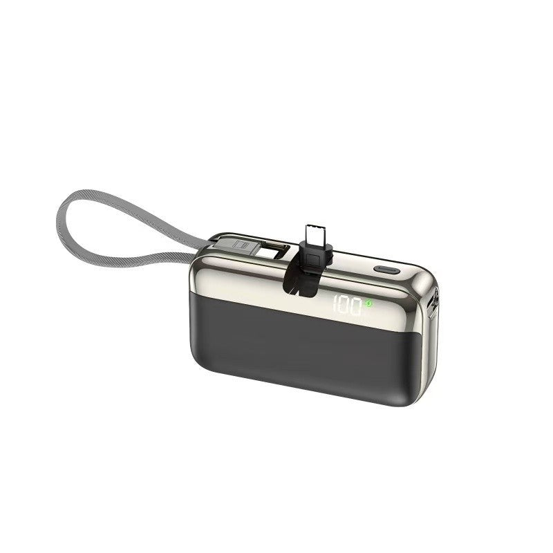 Baterie Externa, Flippy, Power Bank, Capsule, 10000 mAh, Design Compact, Incarcare Rapida, Compatibilitate Universala,