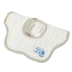 Baveta Tip Floare, Flippy, din Bumbac, pentru Copii 0-12 Luni, Rezistenta la apa, 8 Straturi, Model Tricotat cu