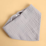Baveta Triunghiulara, Flippy, din Bumbac, pentru Copii 0-12 Luni, 33x32 cm, Rezistenta la Apa, Albastru