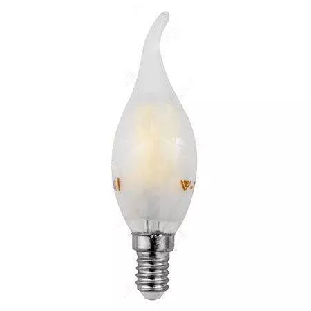 Bec E14 cu filament LED 4W 4000K alb neutru sticla mata V-TAC