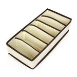 Cutie De Depozitare, Flippy, Pentru Lenjerie, Sosete Si Sutiene, Material Textil, 6 Compartimente, 32 x 16 x 10 cm,