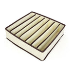 Cutie De Depozitare, Flippy, Pentru Lenjerie, Sosete Si Sutiene, Material Textil, 7 Compartimente, 32 x 32 x 10 cm,