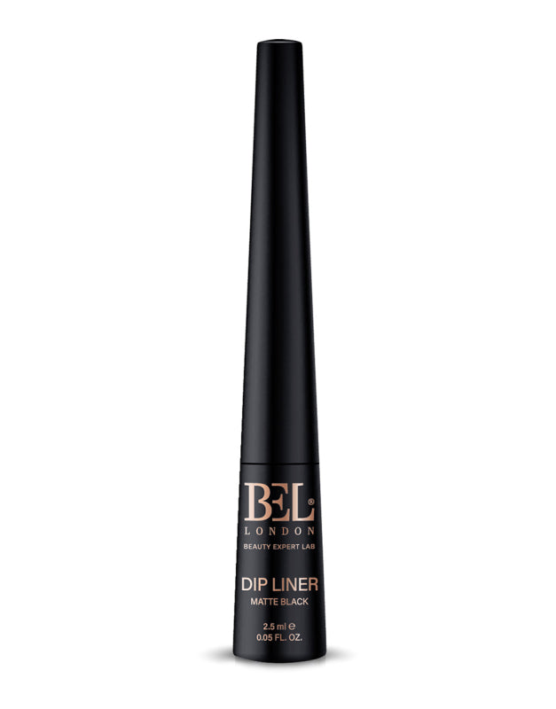 Bel London, Dip Liner, Apă, Rezistent la apă, Culoare, Conturare, Tuș de ochi lichid, Negru mat, 2.5 ml - Olmarkt