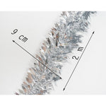 Beteala Craciun, Flippy, argintiu, marimea: 2 m x 6.5 cm material:folie PVC, interior/exterior