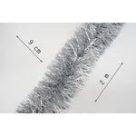 Beteala Craciun, Flippy, argintiu, marimea: 2 m x 9 cm material:folie PVC, interior/exterior