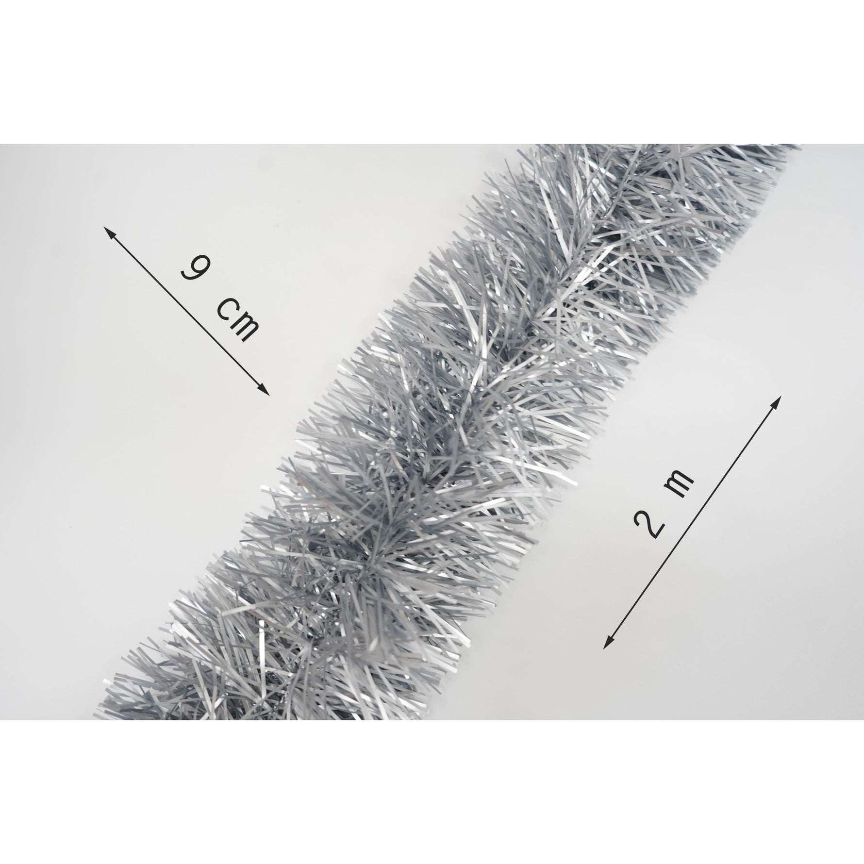 Beteala Craciun, Flippy, argintiu, marimea: 2 m x 9 cm material:folie PVC, interior/exterior