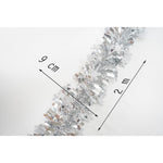 Beteala Craciun, Flippy, argintiu, marimea: 2 m x 9 cm x 9 cm material:folie PVC, interior/exterior