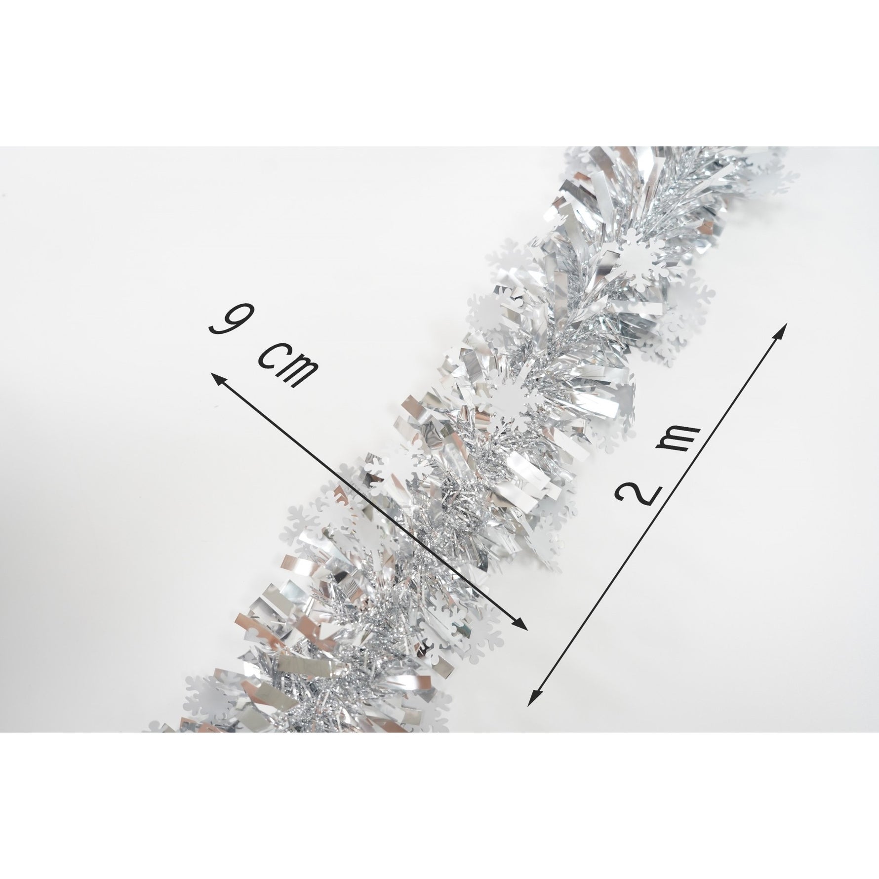 Beteala Craciun, Flippy, argintiu, marimea: 2 m x 9 cm x 9 cm material:folie PVC, interior/exterior