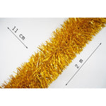Beteala Craciun, Flippy, aur, marimea: 2 m x 11 cm material:folie PVC, interior/exterior