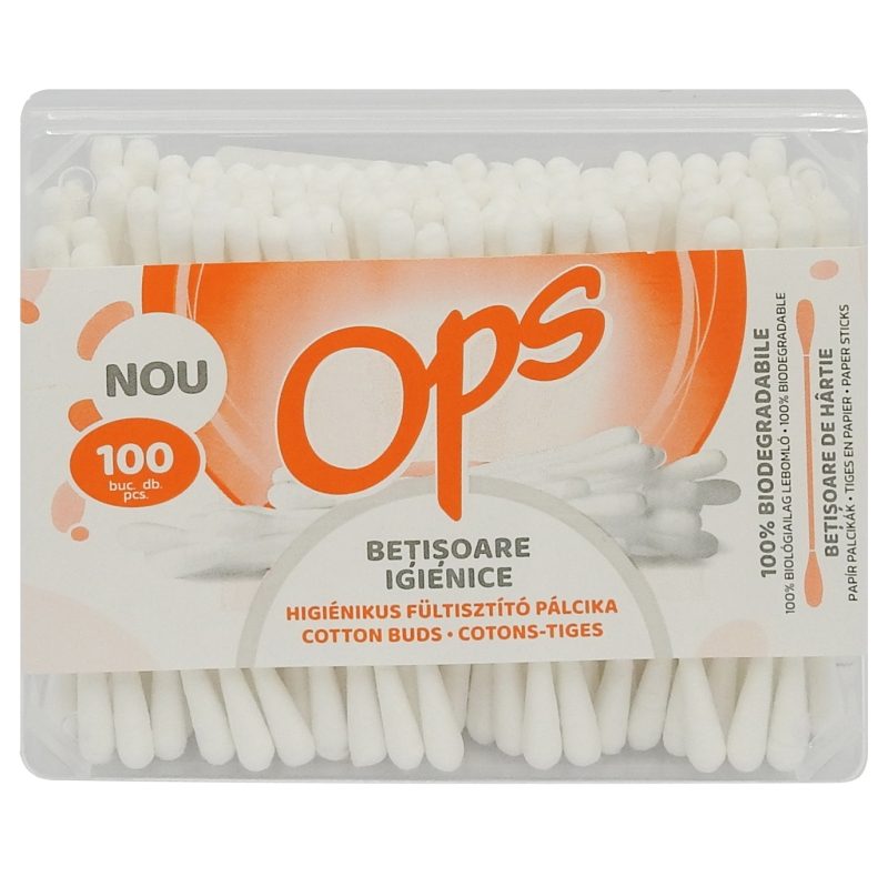 Betisoare, Ops, Urechi 100 buc Cutie Dreptunghiulara