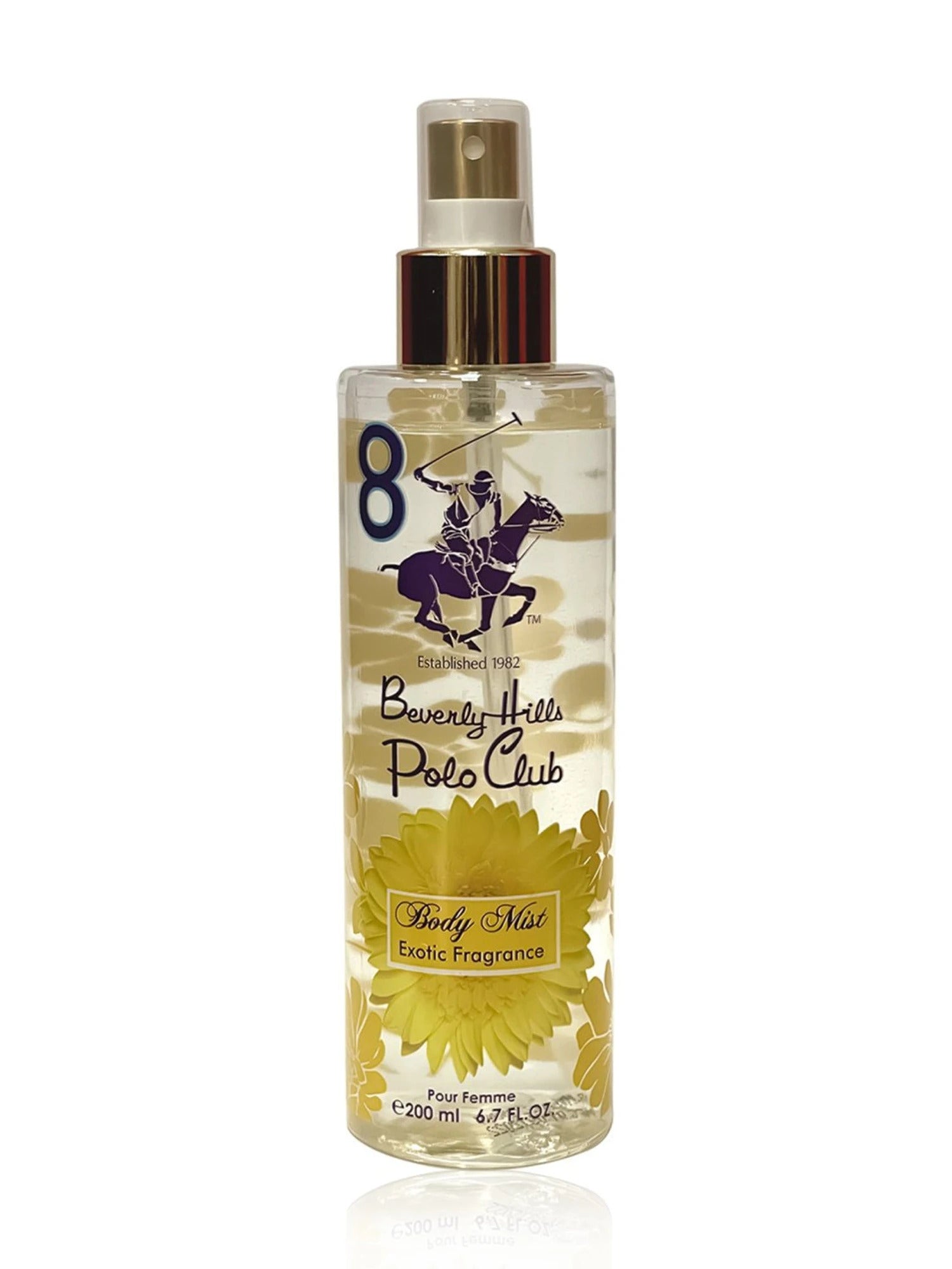 Beverly Hills Polo Club, No.8 Exotic Fragrance, Spray de corp, 200 ml