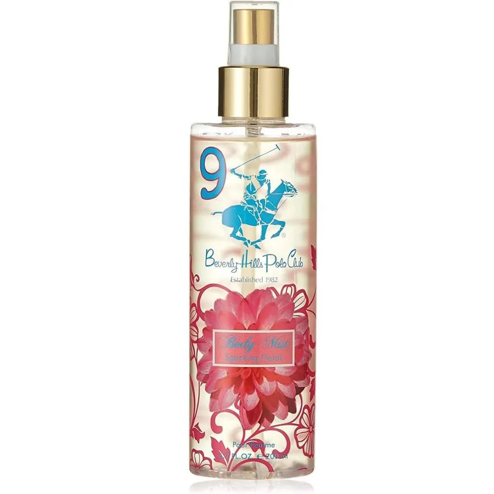 Beverly Hills Polo Club, No.9 Sparking Floral, Spray de corp, 200 ml