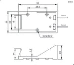 BH-9V A Suport baterie 9V 6F22 6LR61 x1buc cu terminal cablu 150mm COMF