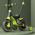 Bicicleta Multifunctionala pentru Copii, Flippy, 3 in 1 Bicicleta Troller Tricicleta, 2-6 ani, cu Roti Auxiliare,