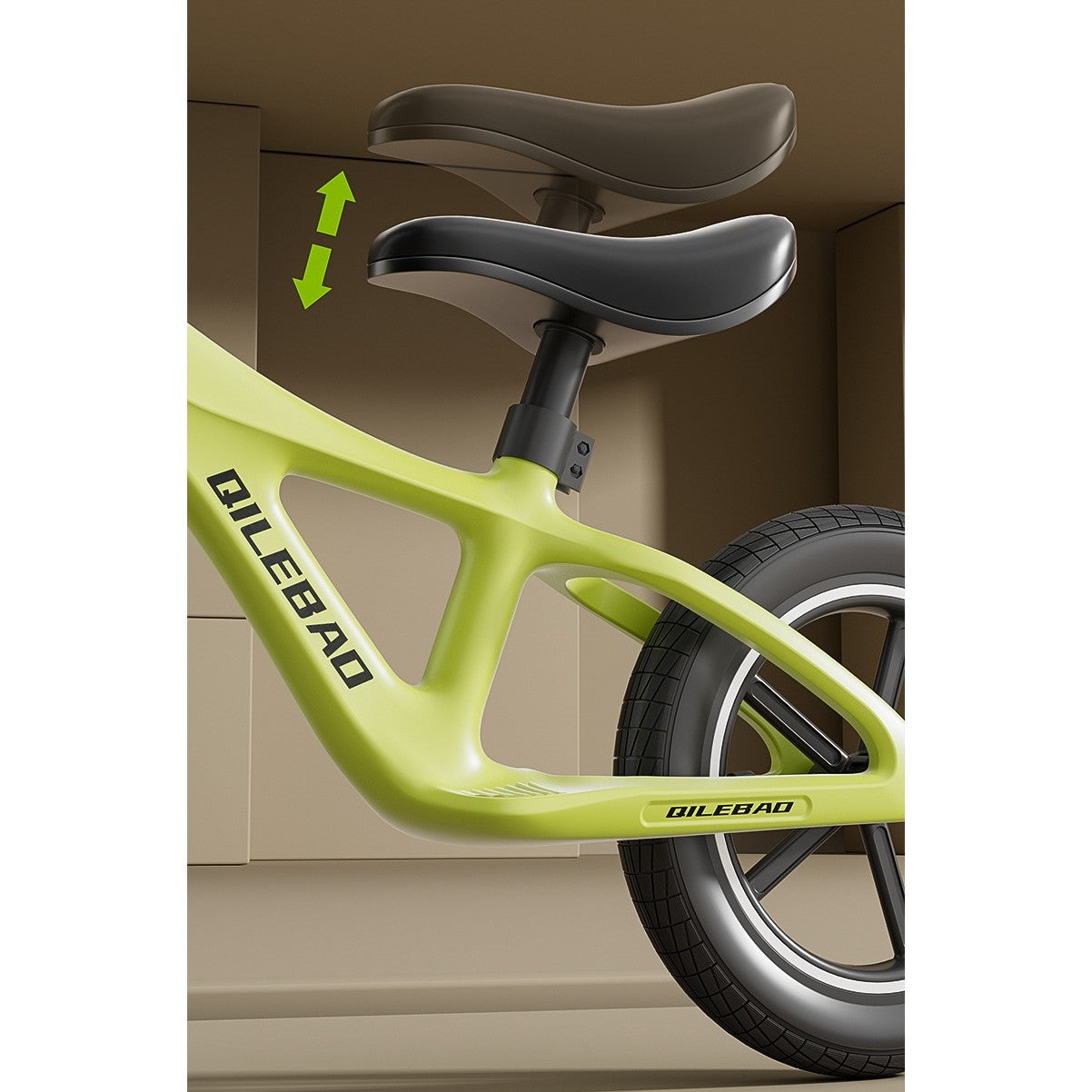 Bicicleta pentru Copii, Flippy, Fara Pedale, Pentru 2-6 Ani, 2 Roti Silentioase, Sa Reglabila 43 - 58 cm, din Plastic