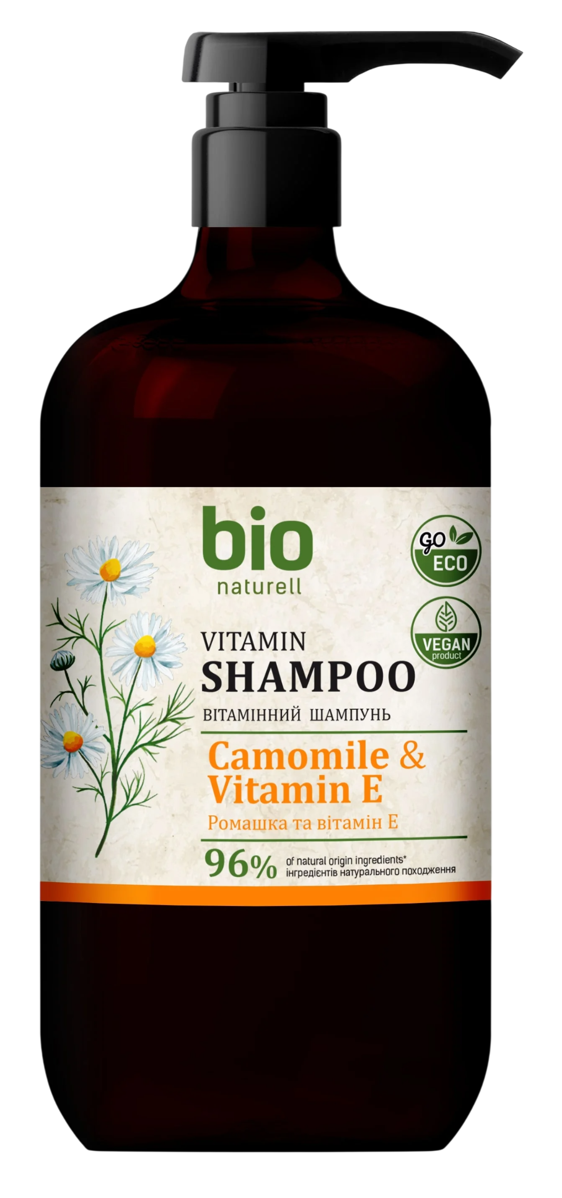 Bio Naturell, Bio Naturell, Camomile & Vitamin E, Șampon pentru păr, Hrănitor, 946 ml