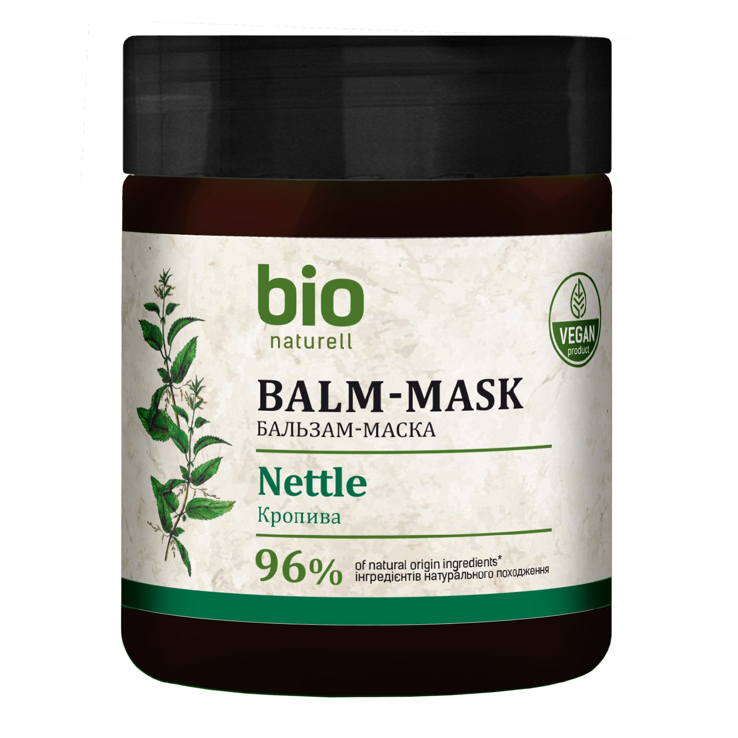 Bio Naturell, Bio Naturell, Nettle & Panthenol, Mască cremă pentru tratamentul părului, Regenerare, 480 ml