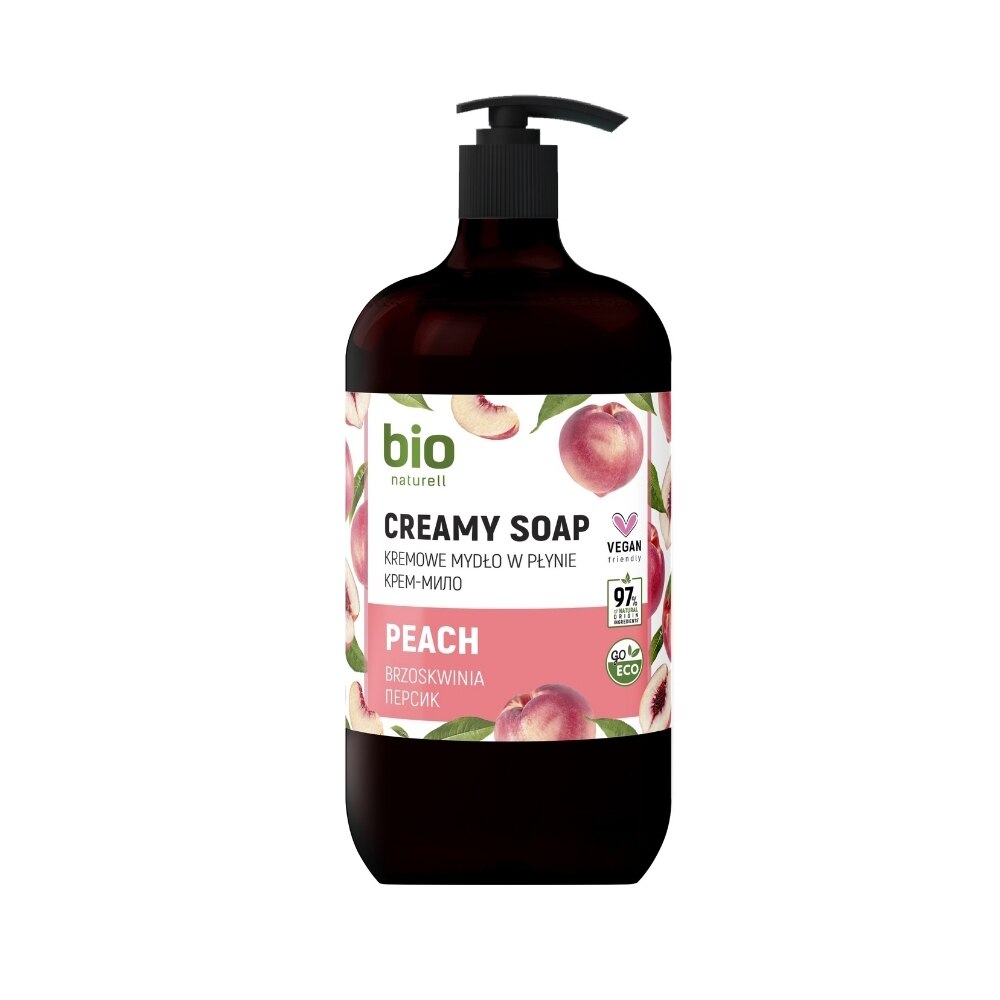 Bio Naturell, Bio Naturell, Piersică, Hidratant, Săpun lichid, Pentru mâini, 946 ml