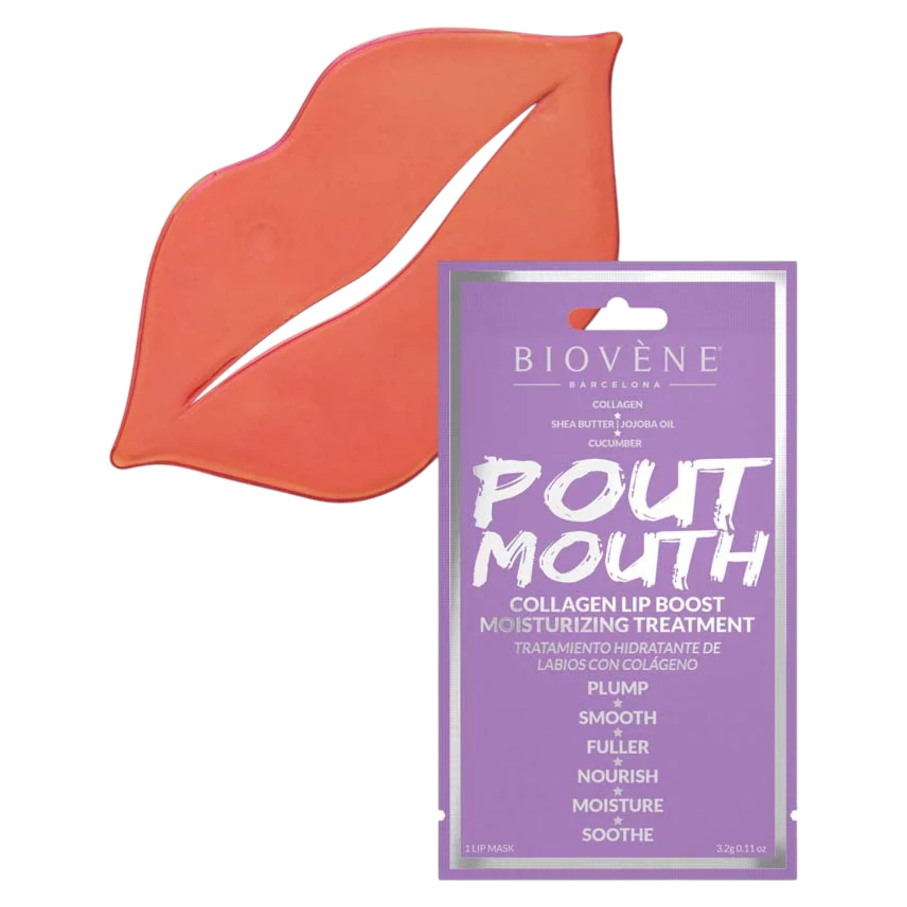 Biovene, Pout Mouth, Hidratant, Mască pentru buze, 10 g