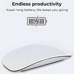 Mouse Wireless cu Gesturi, FLIPPY, Bluetooth + 2.4GHz, Reincarcabil USB, Ultra Subtire, 1600 DPI, Silentios, Design