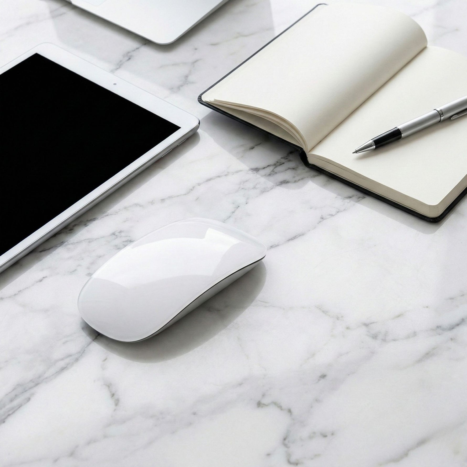 Mouse Wireless cu Gesturi, FLIPPY, Bluetooth + 2.4GHz, Reincarcabil USB, Ultra Subtire, 1600 DPI, Silentios, Design
