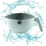 Bol cu Doua Straturi, Flippy, pentru Fructe, Legume, cu Cos de Scurgere a Apei, 2L, din ABS+PP, 29.9 x 22.5 x 11.8 cm,