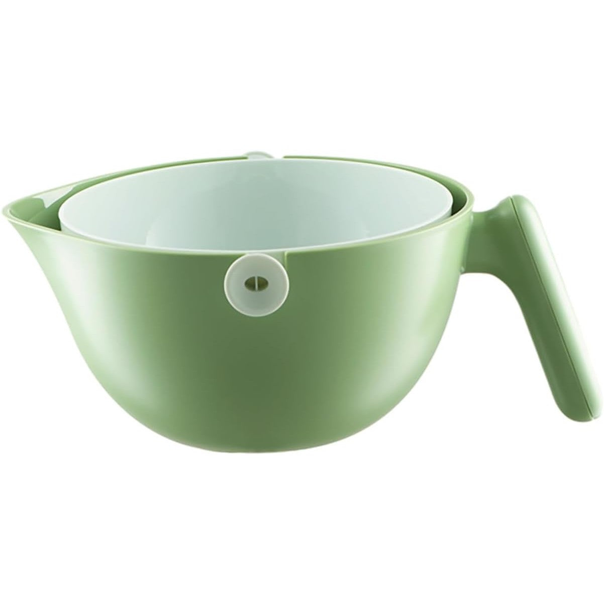 Bol cu Doua Straturi, Flippy, pentru Fructe, Legume, cu Cos de Scurgere a Apei, 2L, din ABS+PP, 29.9 x 22.5 x 11.8 cm,
