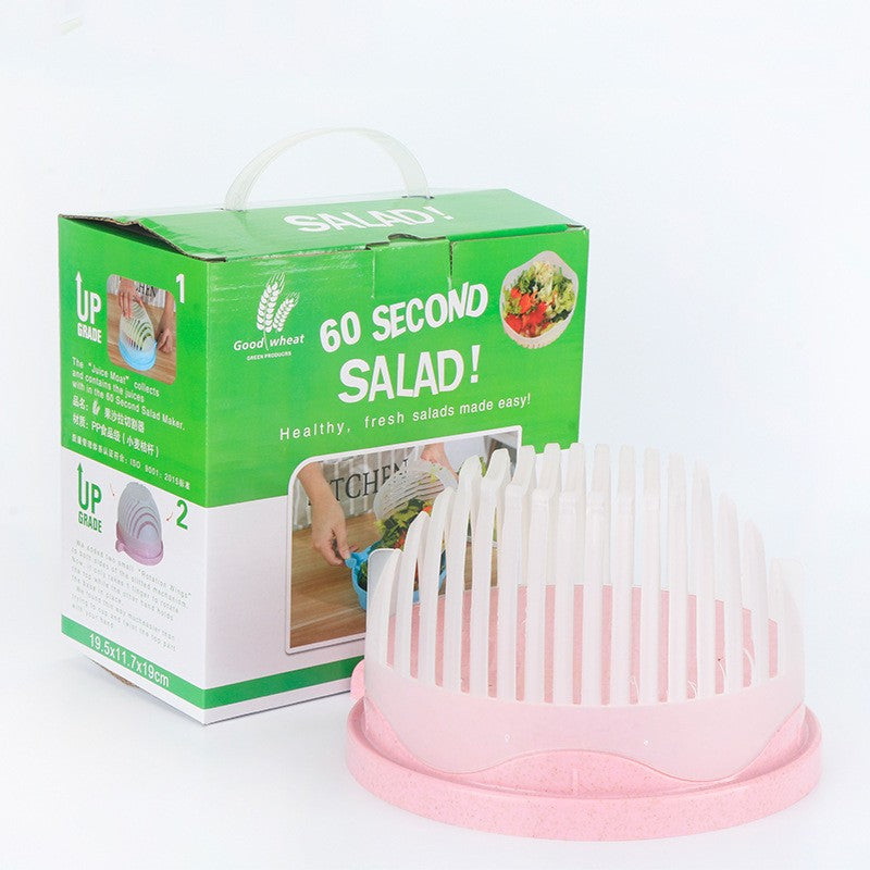 Bol Feliator pentru Salata, Flippy, Castron Multifunctional pentru Legume si Fructe, pentru Spalat si Taiat Legumele,