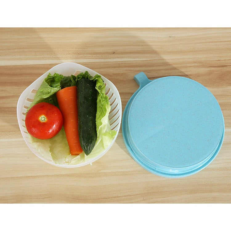 Bol Feliator pentru Salata, Flippy, Castron Multifunctional pentru Legume si Fructe, pentru Spalat si Taiat Legumele,